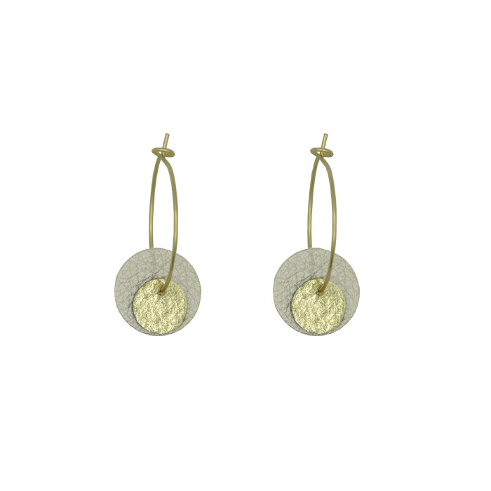 Boucles d'oreilles en cuir écoresponsable