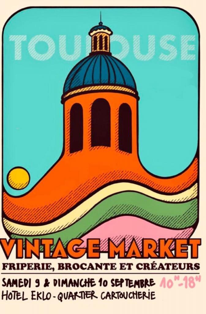 vintage market à l hôtel Ekklo à Toulouse